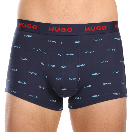 3PACK Boxershorts för herrar HUGO multicolour (50480170 440)