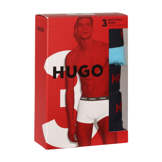 3PACK Boxershorts för herrar HUGO multicolour (50480170 440)