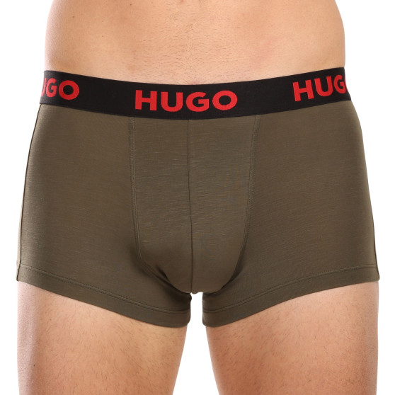 3PACK Boxershorts för herrar HUGO multicolour (50496723 308)