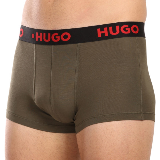 3PACK Boxershorts för herrar HUGO multicolour (50496723 308)