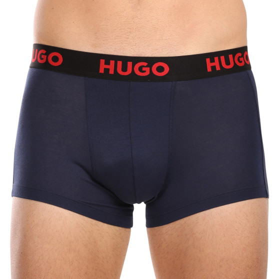 3PACK Boxershorts för herrar HUGO multicolour (50496723 308)