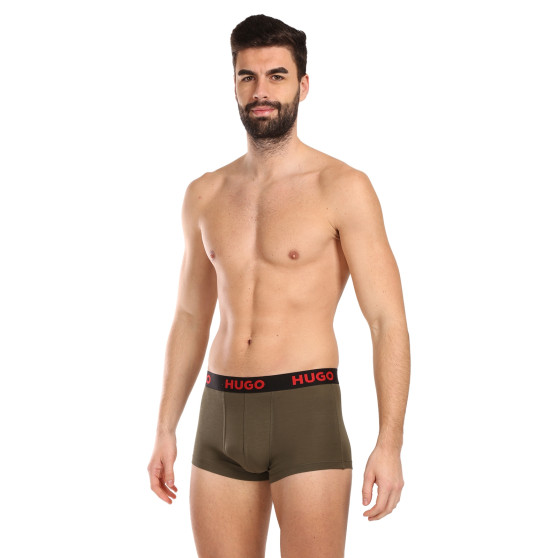 3PACK Boxershorts för herrar HUGO multicolour (50496723 308)