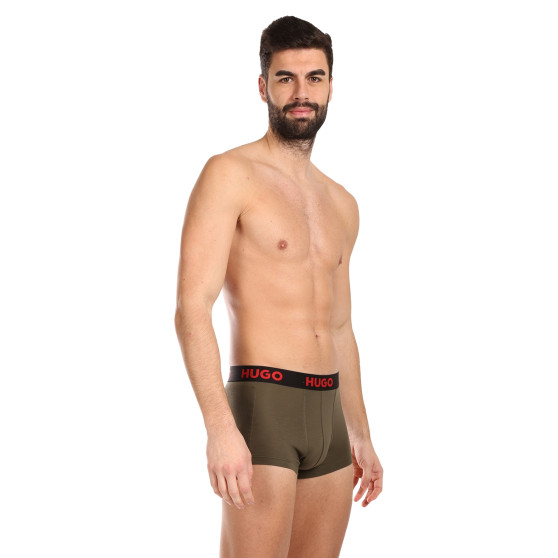 3PACK Boxershorts för herrar HUGO multicolour (50496723 308)