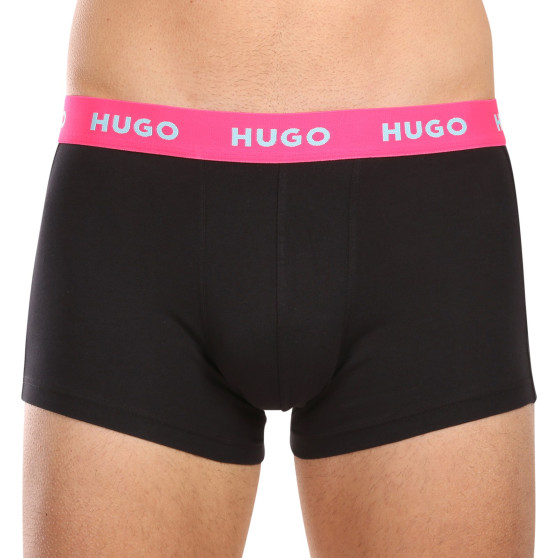 3PACK Boxershorts för herrar HUGO multicolour (50469766 730)