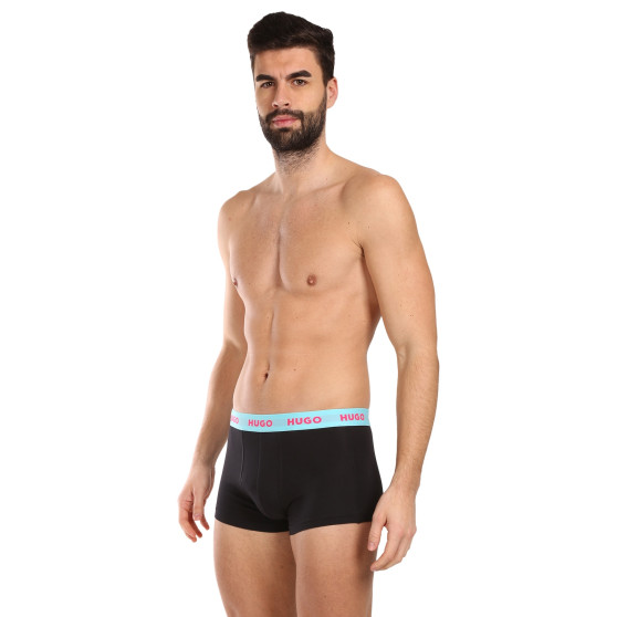 3PACK Boxershorts för herrar HUGO multicolour (50469766 730)