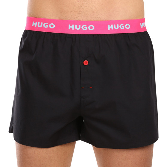 3PACKBoxershorts för herrar HUGO svart (50510216 005)