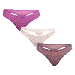 3PACK Stringtrosor för kvinnor Calvin Klein multicolour (QD5216E-NOW)