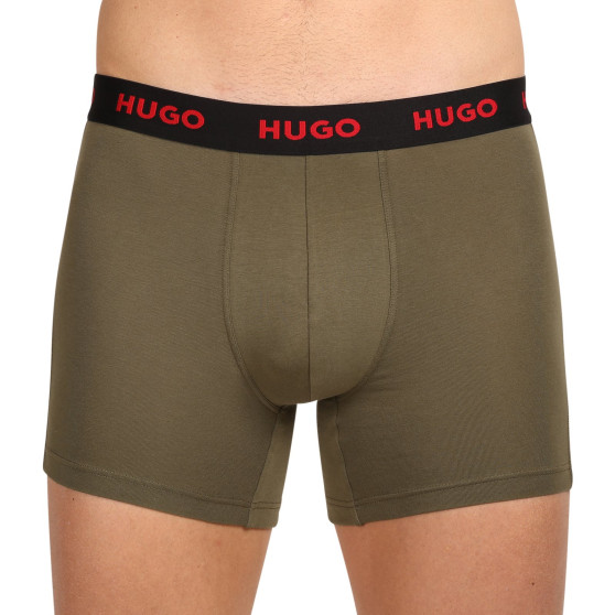 3PACK Boxershorts för herrar HUGO multicolour (50503079 972)