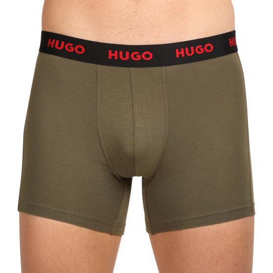 3PACK Boxershorts för herrar HUGO multicolour (50510192 321)