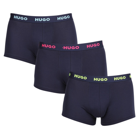 3PACK Boxershorts för herrar HUGO multicolour (50469766 414)