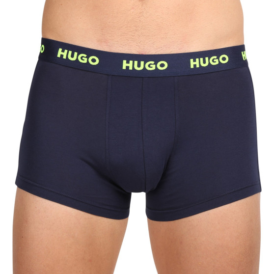 3PACK Boxershorts för herrar HUGO multicolour (50469766 414)