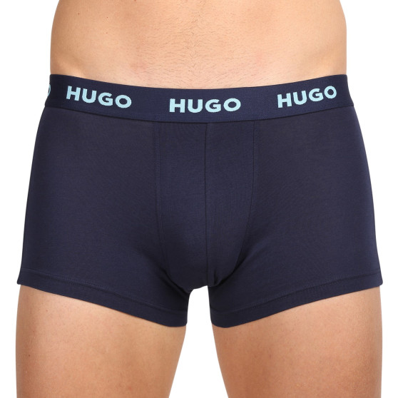 3PACK Boxershorts för herrar HUGO multicolour (50469766 414)