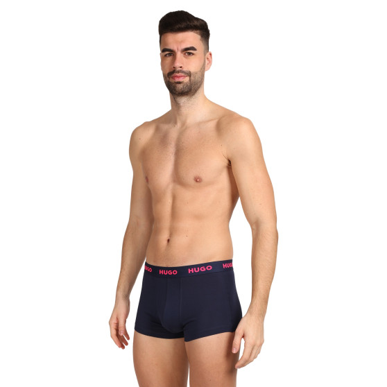 3PACK Boxershorts för herrar HUGO multicolour (50469766 414)