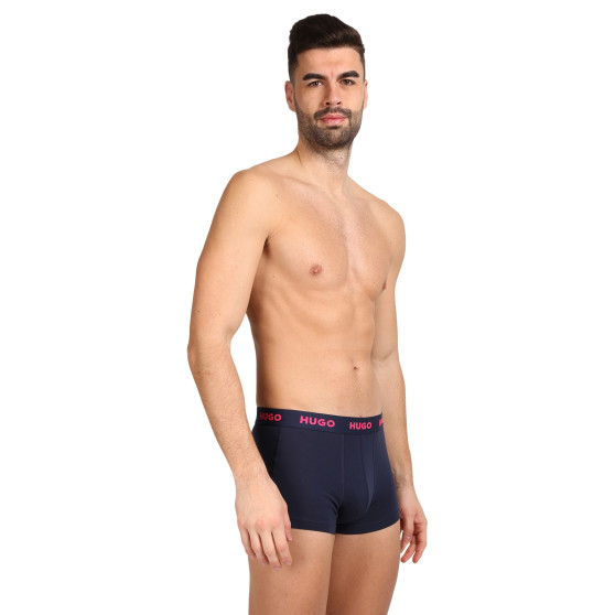 3PACK Boxershorts för herrar HUGO multicolour (50469766 414)