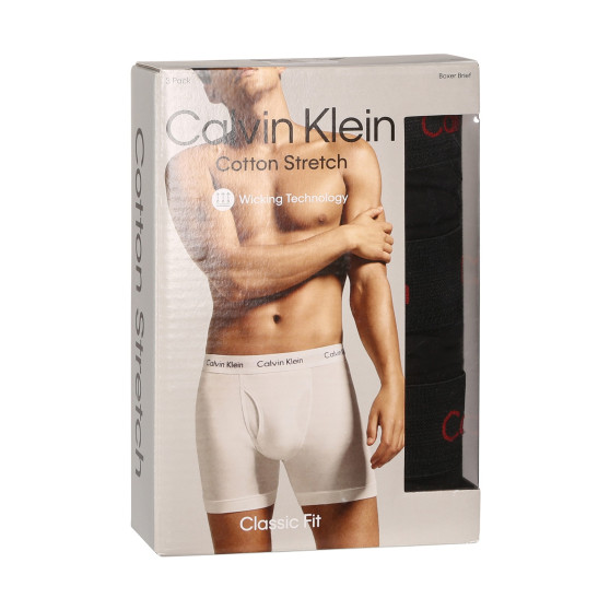 3PACK Boxershorts för herrar Calvin Klein svart (NB2616A-NC1)