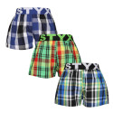 3PACK barnshorts Styx sport elastisk flerfärgad (3BJ11789)