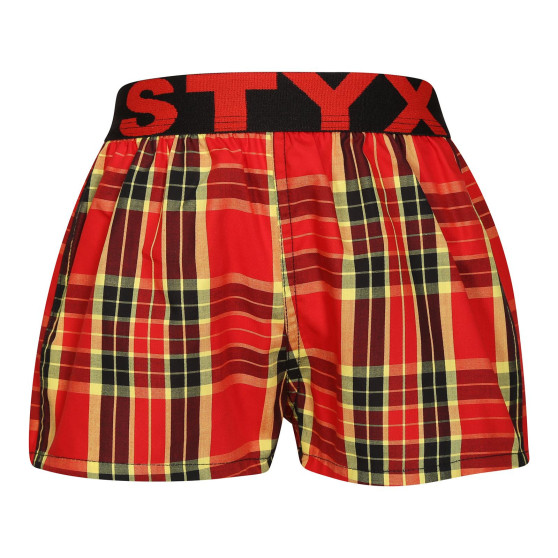 3PACK barnshorts Styx sport elastisk flerfärgad (3BJ11456)