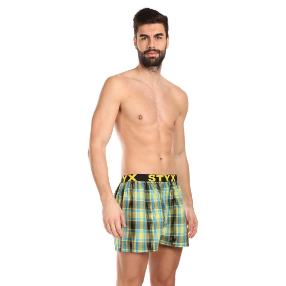 10PACK Boxershorts för herrar Styx sport gummi (10B102130)