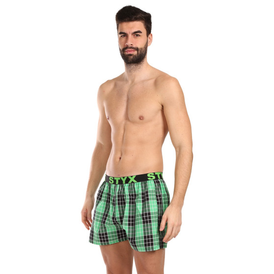 5PACK Boxershorts för herrar Styx sport elastisk flerfärgad (5B102630)