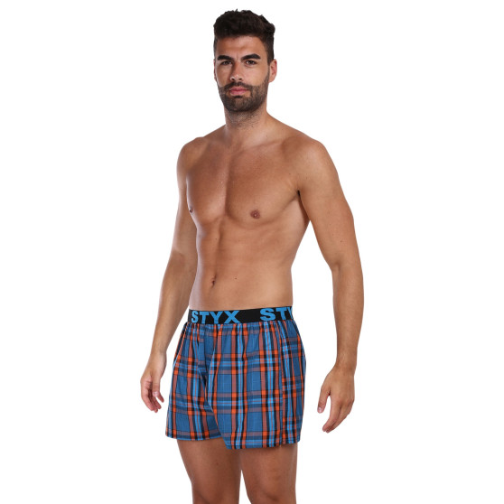 3PACK Boxershorts för herrar Styx sport elastisk flerfärgad (3B100710)