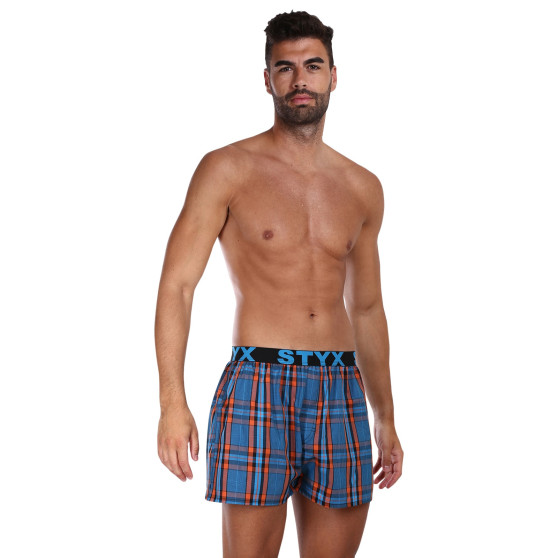 3PACK Boxershorts för herrar Styx sport elastisk flerfärgad (3B100710)