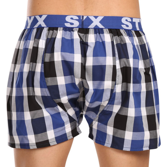 3PACK Boxershorts för herrar Styx sport elastisk flerfärgad (3B100619)