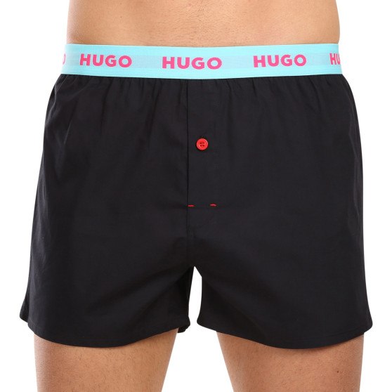 3PACKBoxershorts för herrar HUGO svart (50510216 005)