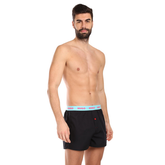 3PACKBoxershorts för herrar HUGO svart (50510216 005)