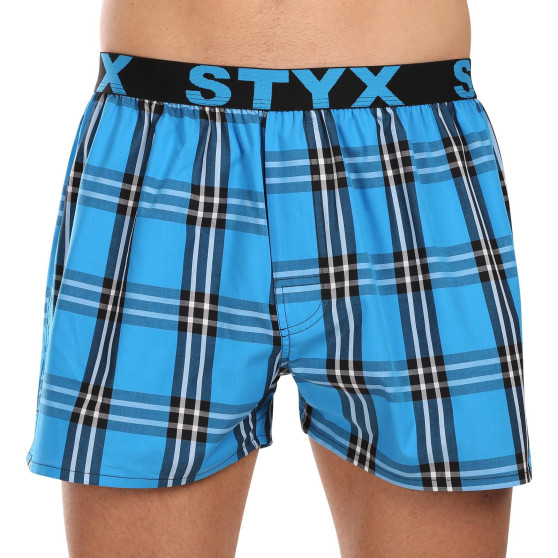 3PACK Boxershorts för herrar Styx sport elastisk flerfärgad (3B102830)