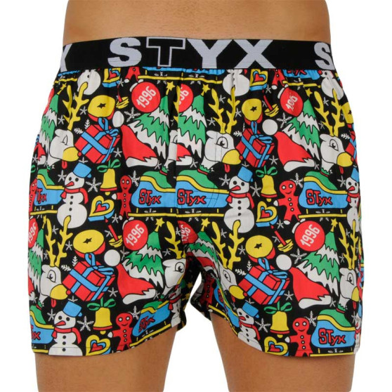 5PACK Boxershorts för herrar Styx art sports gummi flerfärgad (5B1280814)