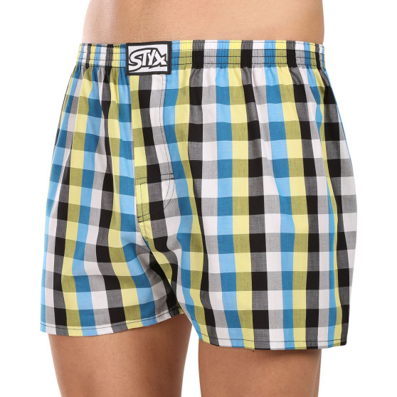 Boxershorts för herrar Styx klassisk elastisk flerfärgad (A1025)