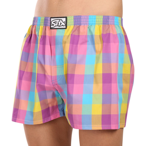 Boxershorts för herrar Styx klassisk elastisk flerfärgad (A1028)