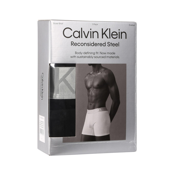 3PACK Boxershorts för herrar Calvin Klein svart (NB3131A-NC4)