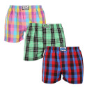 3PACK Boxershorts för herrar Styx klassisk elastisk flerfärgad (3A102729)