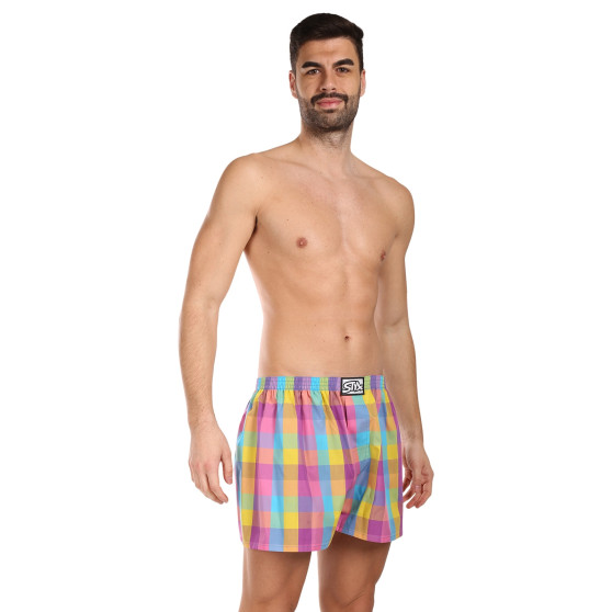 3PACK Boxershorts för herrar Styx klassisk elastisk flerfärgad (3A102729)