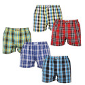 5PACK Boxershorts för herrar Styx klassisk elastisk flerfärgad (5A102125)