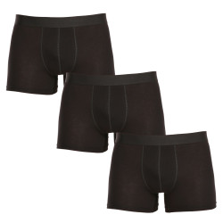 3PACK Boxershorts för herrar Nedeto oversized svart (3NBX001)