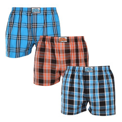 3PACK Boxershorts för herrar Styx klassisk elastisk flerfärgad (3A102230)