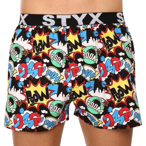 5PACK Boxershorts för herrar Styx art sports gummi flerfärgad (5B1460134)