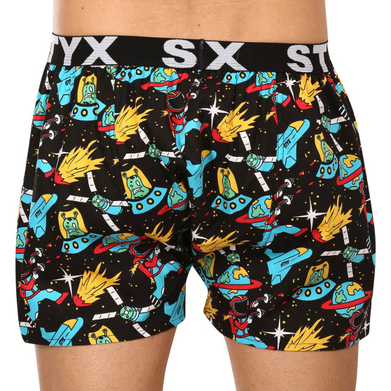 5PACK Boxershorts för herrar Styx art sports gummi flerfärgad (5B1460134)