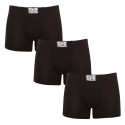 3PACK herrboxershorts Styx lång klassisk elastisk svart (F9606060)