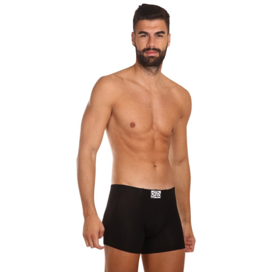 3PACK herrboxershorts Styx lång klassisk elastisk svart (F9606060)