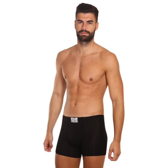 3PACK herrboxershorts Styx lång klassisk elastisk svart (F9606060)