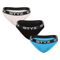 3PACK damtrosor Styx sport elastisk flerfärgad (3IK96019)