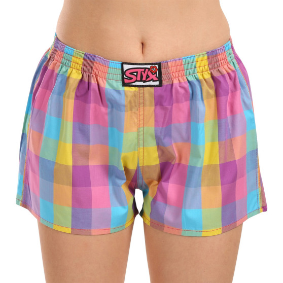 Damshorts Styx klassisk elastisk flerfärgad (K1028)