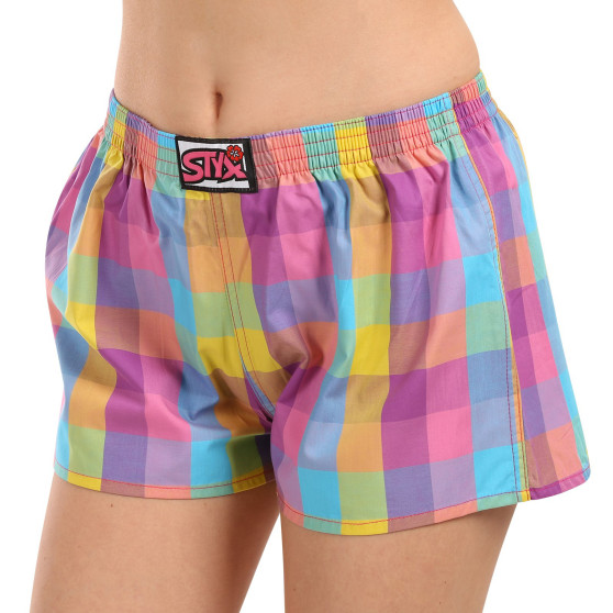 Damshorts Styx klassisk elastisk flerfärgad (K1028)