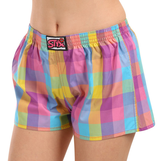 3PACK damshorts Styx klassisk elastisk flerfärgad (3K102128)