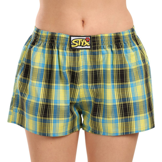 3PACK damshorts Styx klassisk elastisk flerfärgad (3K102128)