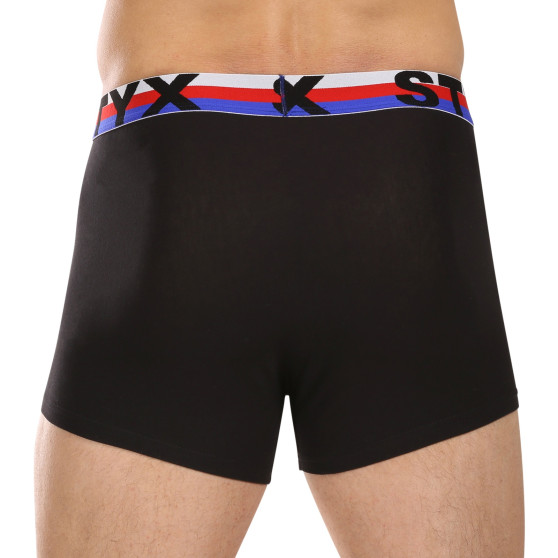 3PACK boxershorts för herrar Styx sport elastisk svart tricolour (3G1960)