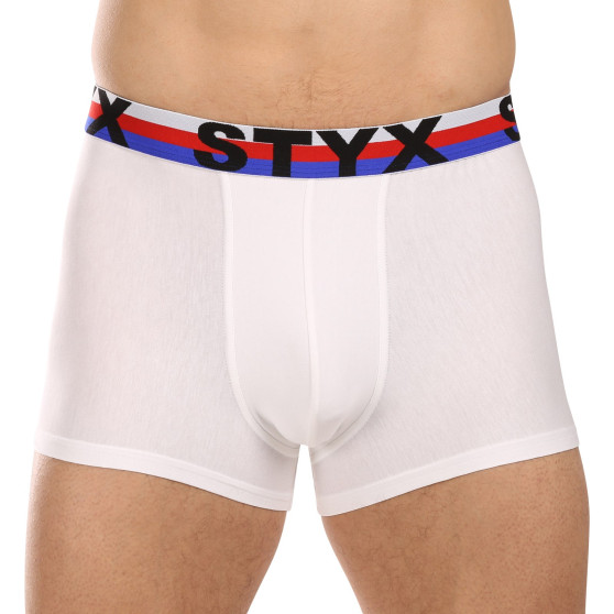 3PACK boxershorts för herrar Styx sport elastisk vit tricolour (3G2061)